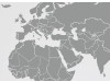 Samolepka - Mapa sveta s hranicami štátov