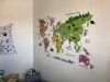 Nálepky na stenu -  Mapa sveta