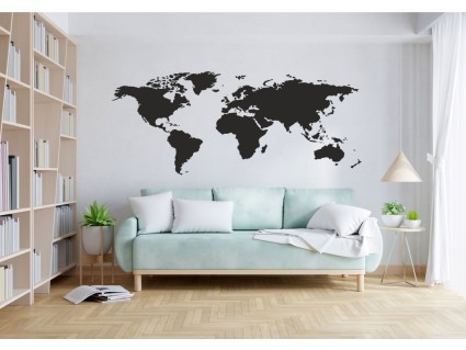 Samolepky na stenu - Mapa sveta