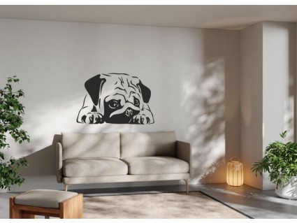 Dekorácia na stenu - Mopsík