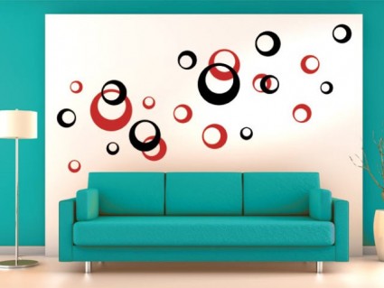 Dekorácia na stenu - Obrie bubliny
