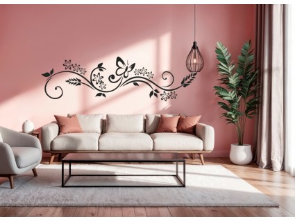 Dekorácia na stenu - Tribal s motýľom