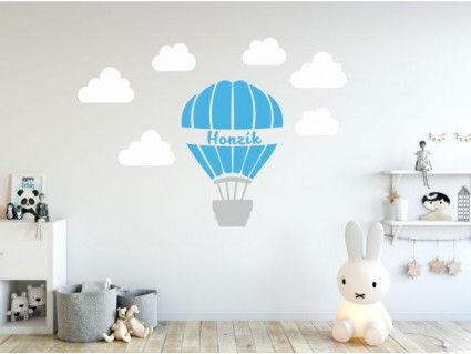 Samolepka na stenu - Lietajúci balón
