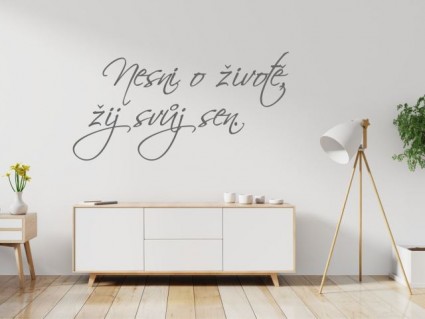 Samolepky na stenu - Nesnívaj o živote
