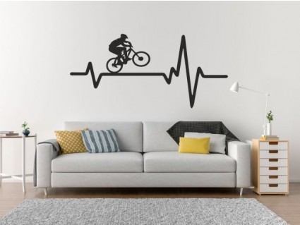 Samolepky na stenu - Srdcový tep kolo