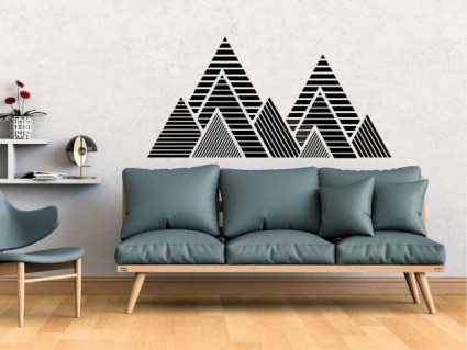 Nálepka na stenu - Minimalistické pohorie