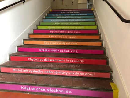 Samolepky na schody - Motivačné citáty