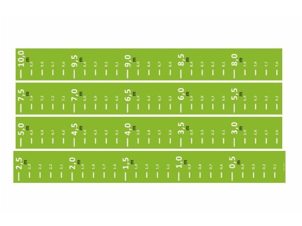 Samolepky na podlahu - Meter