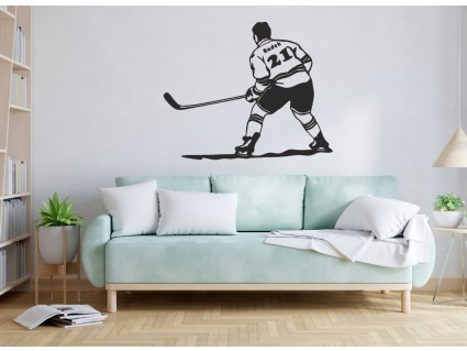 Samolepky na stenu - Hráč hokeja