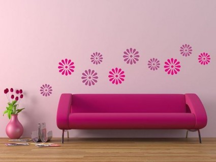 Dekorácie na stenu - Kvety