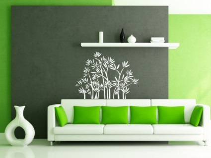 Dekorácia na stenu - Listy rastlín