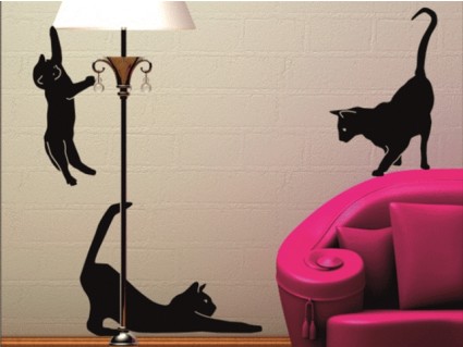 Samolepky na stenu - Mačky