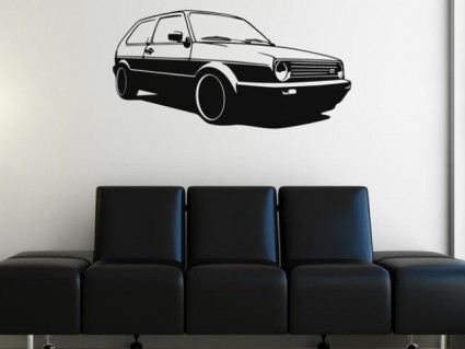 Samolepky na stenu - Volkswagen Golf GTI