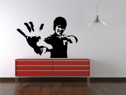 Samolepky na stenu - Bruce Lee