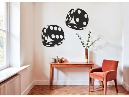 Samolepka na stenu - Hracie kocky