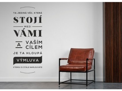 Samolepka citát - Ta jediná vec