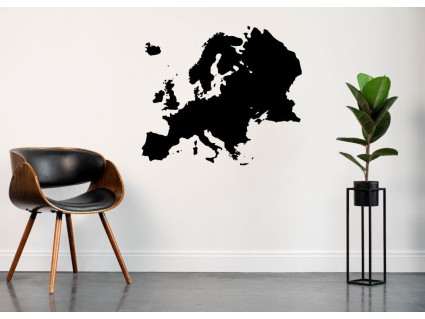 Samolepky na stenu - Mapa Európy