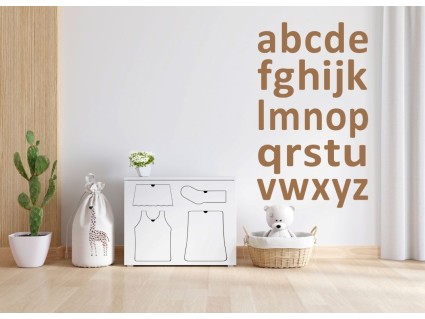 Samolepky na stenu - Abeceda