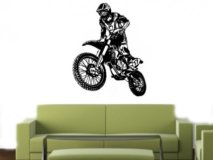 Dekorácie na stenu - Terénna motorka