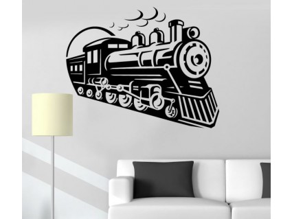 Samolepka na stenu - Vlak z tunela