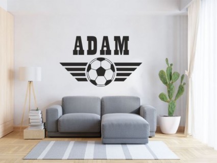 Nálepky na steny - Futbal s vlastným menom
