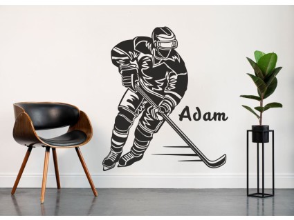 Samolepiace dekorácie - Hokejista