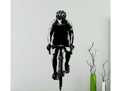 Samolepka na steny - Cestný bicykel