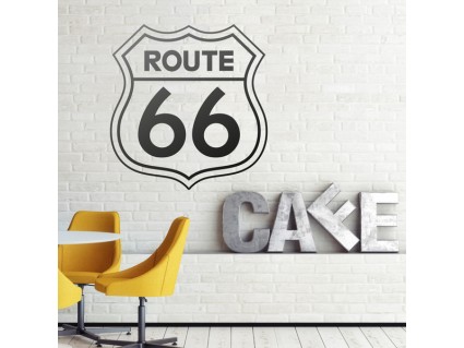 Samolepka na stenu - Route 66