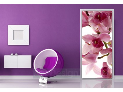 Fototapety na dvere - Vínová orchidea